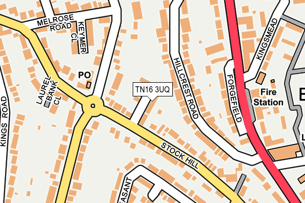 TN16 3UQ map - OS OpenMap – Local (Ordnance Survey) TN16 3UQ map - OS OpenMap – Local (Ordnance Survey)