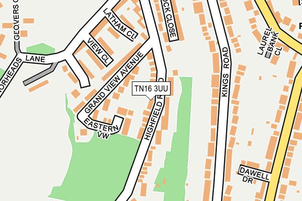 TN16 3UU map - OS OpenMap – Local (Ordnance Survey) TN16 3UU map - OS OpenMap – Local (Ordnance Survey)