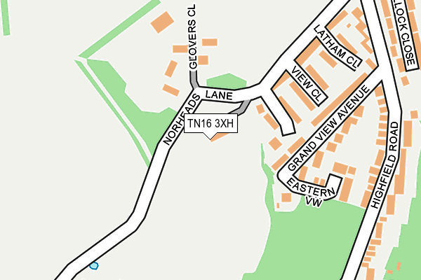 TN16 3XH map - OS OpenMap – Local (Ordnance Survey) TN16 3XH map - OS OpenMap – Local (Ordnance Survey)
