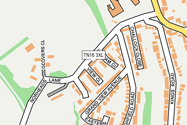 TN16 3XL map - OS OpenMap – Local (Ordnance Survey) TN16 3XL map - OS OpenMap – Local (Ordnance Survey)