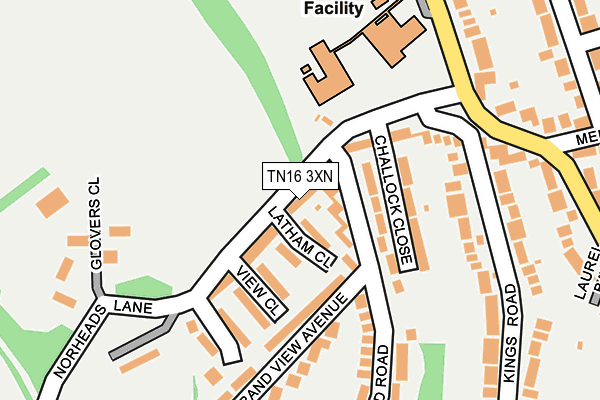 TN16 3XN map - OS OpenMap – Local (Ordnance Survey) TN16 3XN map - OS OpenMap – Local (Ordnance Survey)