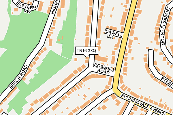 TN16 3XQ map - OS OpenMap – Local (Ordnance Survey) TN16 3XQ map - OS OpenMap – Local (Ordnance Survey)