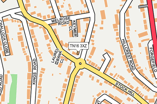 TN16 3XZ map - OS OpenMap – Local (Ordnance Survey) TN16 3XZ map - OS OpenMap – Local (Ordnance Survey)