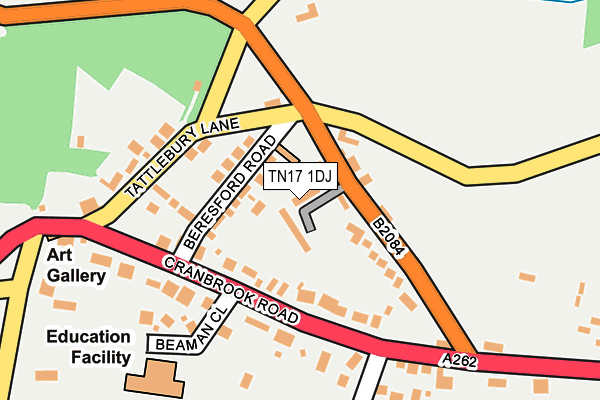 TN17 1DJ map - OS OpenMap – Local (Ordnance Survey) TN17 1DJ map - OS OpenMap – Local (Ordnance Survey)