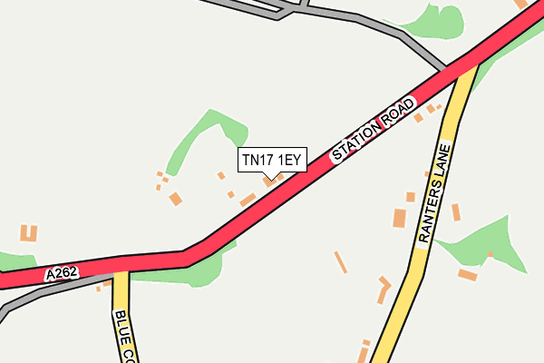 TN17 1EY map - OS OpenMap – Local (Ordnance Survey) TN17 1EY map - OS OpenMap – Local (Ordnance Survey)