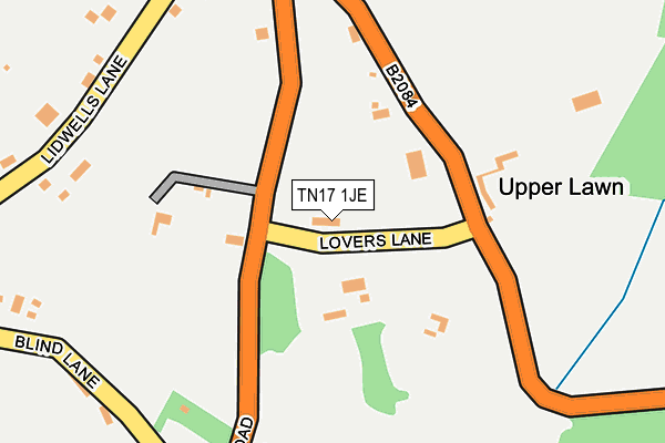 TN17 1JE map - OS OpenMap – Local (Ordnance Survey) TN17 1JE map - OS OpenMap – Local (Ordnance Survey)