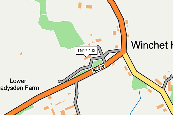 TN17 1JX map - OS OpenMap – Local (Ordnance Survey) TN17 1JX map - OS OpenMap – Local (Ordnance Survey)