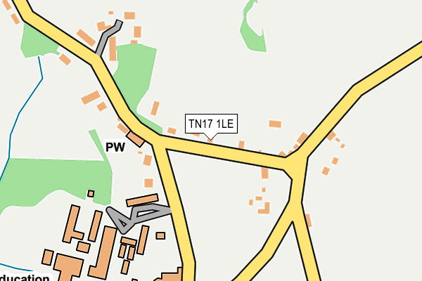 TN17 1LE map - OS OpenMap – Local (Ordnance Survey) TN17 1LE map - OS OpenMap – Local (Ordnance Survey)