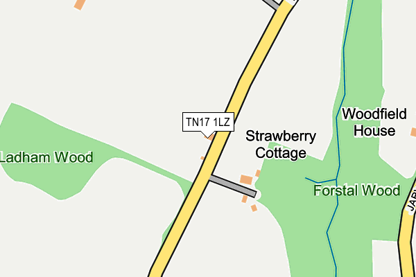 TN17 1LZ map - OS OpenMap – Local (Ordnance Survey) TN17 1LZ map - OS OpenMap – Local (Ordnance Survey)