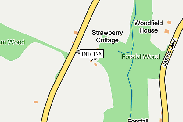 TN17 1NA map - OS OpenMap – Local (Ordnance Survey)