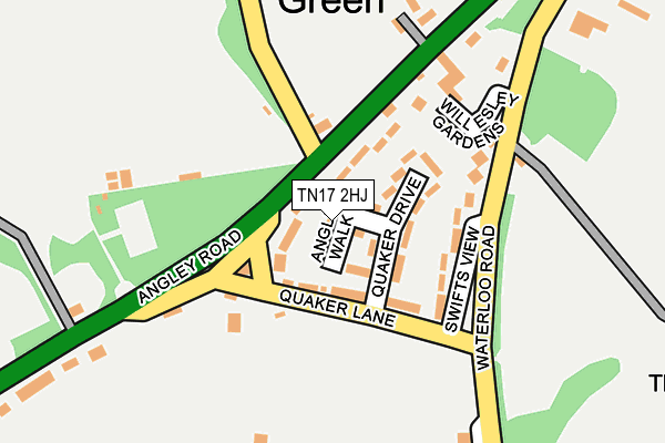 TN17 2HJ map - OS OpenMap – Local (Ordnance Survey) TN17 2HJ map - OS OpenMap – Local (Ordnance Survey)