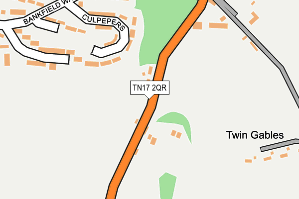 TN17 2QR map - OS OpenMap – Local (Ordnance Survey) TN17 2QR map - OS OpenMap – Local (Ordnance Survey)