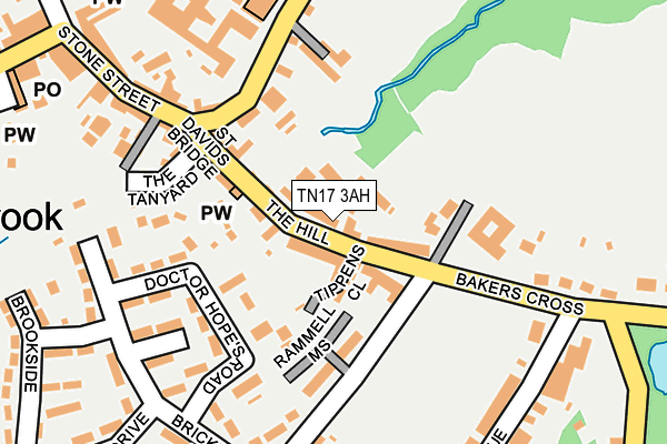 TN17 3AH map - OS OpenMap – Local (Ordnance Survey) TN17 3AH map - OS OpenMap – Local (Ordnance Survey)