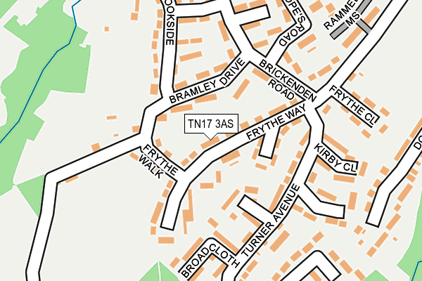 TN17 3AS map - OS OpenMap – Local (Ordnance Survey) TN17 3AS map - OS OpenMap – Local (Ordnance Survey)