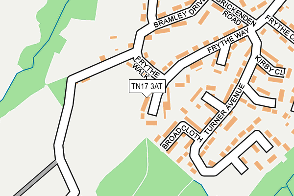 TN17 3AT map - OS OpenMap – Local (Ordnance Survey) TN17 3AT map - OS OpenMap – Local (Ordnance Survey)