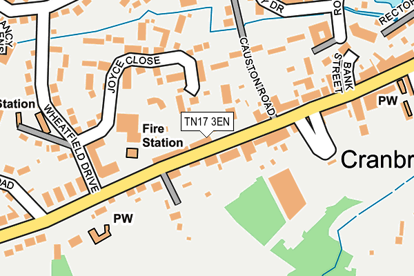 TN17 3EN map - OS OpenMap – Local (Ordnance Survey) TN17 3EN map - OS OpenMap – Local (Ordnance Survey)