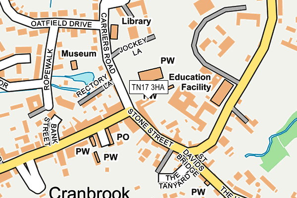 TN17 3HA map - OS OpenMap – Local (Ordnance Survey) TN17 3HA map - OS OpenMap – Local (Ordnance Survey)