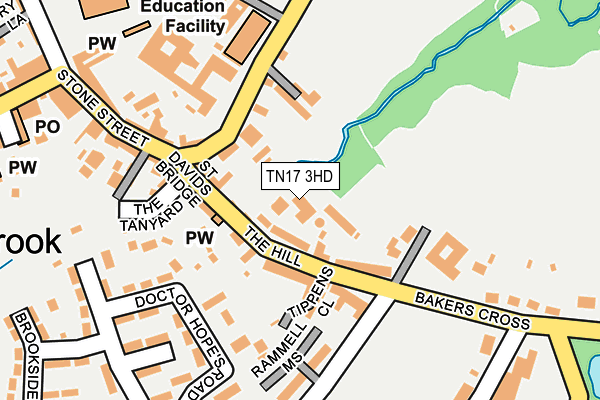 TN17 3HD map - OS OpenMap – Local (Ordnance Survey) TN17 3HD map - OS OpenMap – Local (Ordnance Survey)