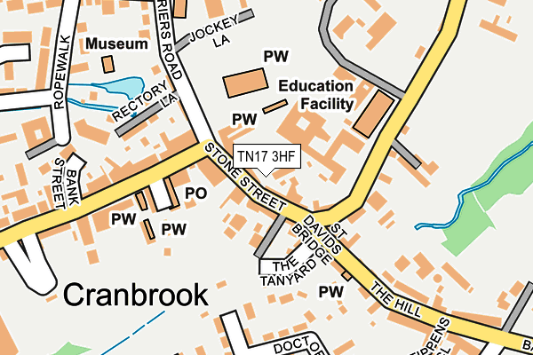 TN17 3HF map - OS OpenMap – Local (Ordnance Survey) TN17 3HF map - OS OpenMap – Local (Ordnance Survey)