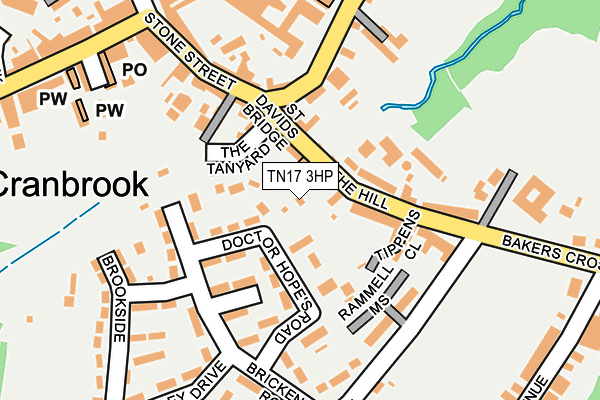 TN17 3HP map - OS OpenMap – Local (Ordnance Survey) TN17 3HP map - OS OpenMap – Local (Ordnance Survey)