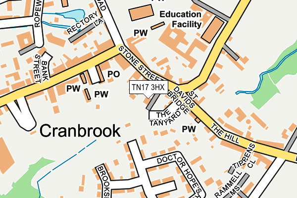 TN17 3HX map - OS OpenMap – Local (Ordnance Survey) TN17 3HX map - OS OpenMap – Local (Ordnance Survey)