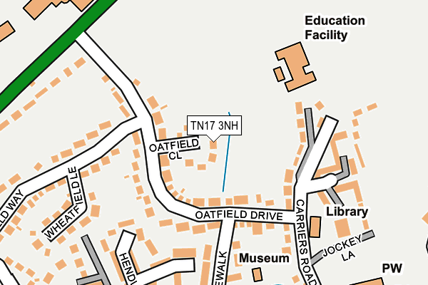 TN17 3NH map - OS OpenMap – Local (Ordnance Survey) TN17 3NH map - OS OpenMap – Local (Ordnance Survey)