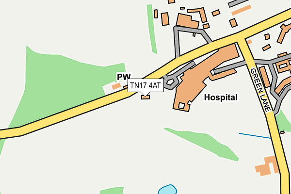 TN17 4AT map - OS OpenMap – Local (Ordnance Survey) TN17 4AT map - OS OpenMap – Local (Ordnance Survey)