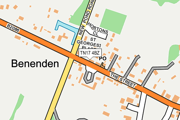 TN17 4BZ map - OS OpenMap – Local (Ordnance Survey) TN17 4BZ map - OS OpenMap – Local (Ordnance Survey)