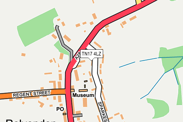 TN17 4LZ map - OS OpenMap – Local (Ordnance Survey) TN17 4LZ map - OS OpenMap – Local (Ordnance Survey)