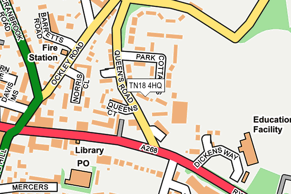 TN18 4HQ map - OS OpenMap – Local (Ordnance Survey) TN18 4HQ map - OS OpenMap – Local (Ordnance Survey)