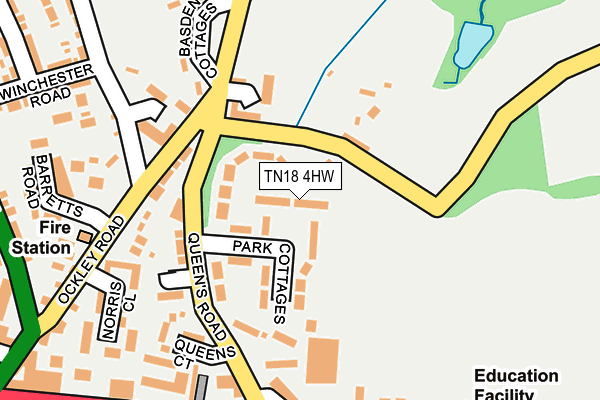 TN18 4HW map - OS OpenMap – Local (Ordnance Survey) TN18 4HW map - OS OpenMap – Local (Ordnance Survey)