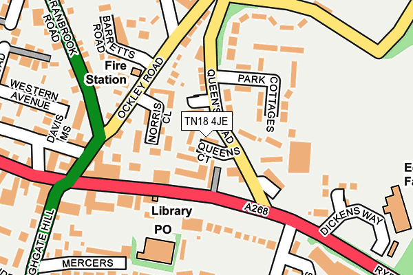 TN18 4JE map - OS OpenMap – Local (Ordnance Survey) TN18 4JE map - OS OpenMap – Local (Ordnance Survey)