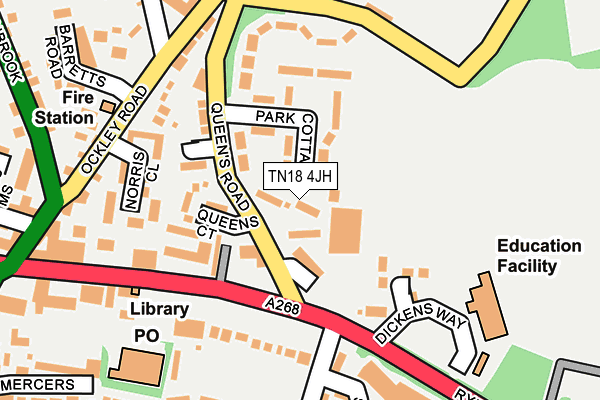 TN18 4JH map - OS OpenMap – Local (Ordnance Survey) TN18 4JH map - OS OpenMap – Local (Ordnance Survey)