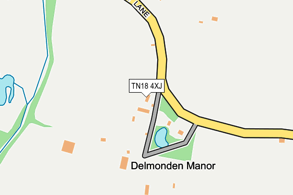 TN18 4XJ map - OS OpenMap – Local (Ordnance Survey) TN18 4XJ map - OS OpenMap – Local (Ordnance Survey)