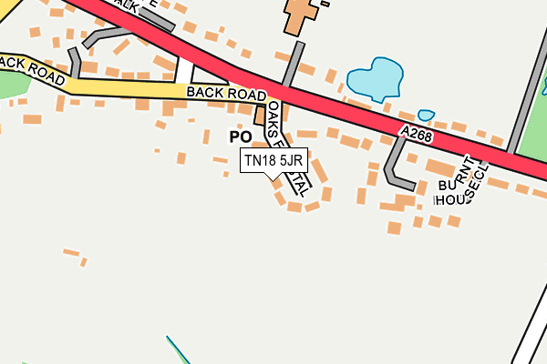 TN18 5JR map - OS OpenMap – Local (Ordnance Survey) TN18 5JR map - OS OpenMap – Local (Ordnance Survey)