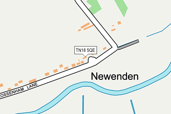 TN18 5QE map - OS OpenMap – Local (Ordnance Survey) TN18 5QE map - OS OpenMap – Local (Ordnance Survey)