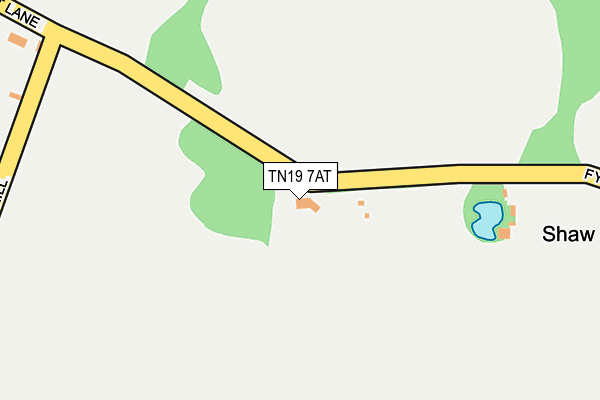 TN19 7AT map - OS OpenMap – Local (Ordnance Survey) TN19 7AT map - OS OpenMap – Local (Ordnance Survey)