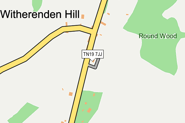 TN19 7JJ map - OS OpenMap – Local (Ordnance Survey) TN19 7JJ map - OS OpenMap – Local (Ordnance Survey)