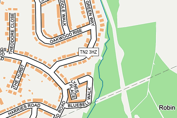 TN2 3HZ map - OS OpenMap – Local (Ordnance Survey) TN2 3HZ map - OS OpenMap – Local (Ordnance Survey)