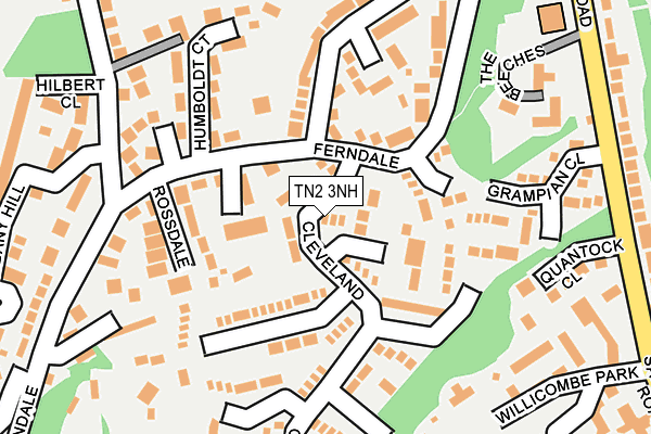 TN2 3NH map - OS OpenMap – Local (Ordnance Survey) TN2 3NH map - OS OpenMap – Local (Ordnance Survey)