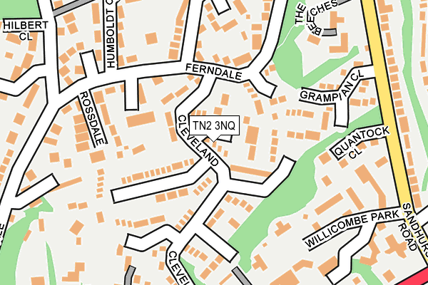 TN2 3NQ map - OS OpenMap – Local (Ordnance Survey) TN2 3NQ map - OS OpenMap – Local (Ordnance Survey)