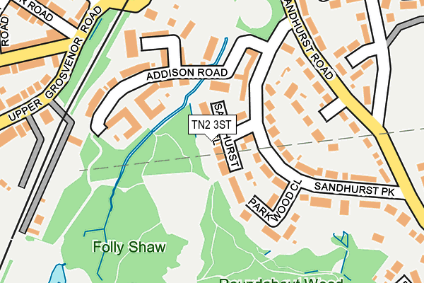 TN2 3ST map - OS OpenMap – Local (Ordnance Survey) TN2 3ST map - OS OpenMap – Local (Ordnance Survey)