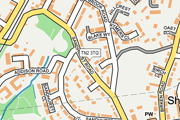 TN2 3TQ map - OS OpenMap – Local (Ordnance Survey) TN2 3TQ map - OS OpenMap – Local (Ordnance Survey)