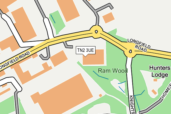 TN2 3UE map - OS OpenMap – Local (Ordnance Survey) TN2 3UE map - OS OpenMap – Local (Ordnance Survey)