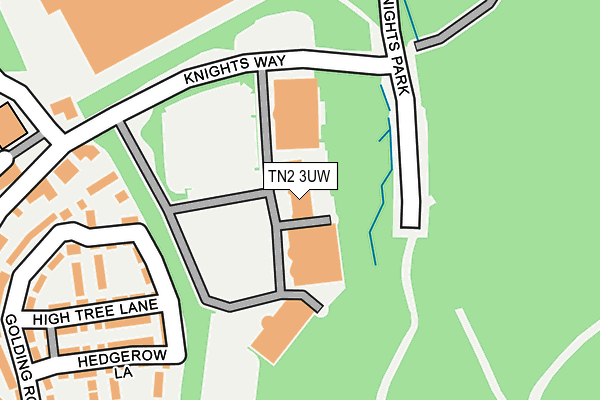 TN2 3UW map - OS OpenMap – Local (Ordnance Survey) TN2 3UW map - OS OpenMap – Local (Ordnance Survey)
