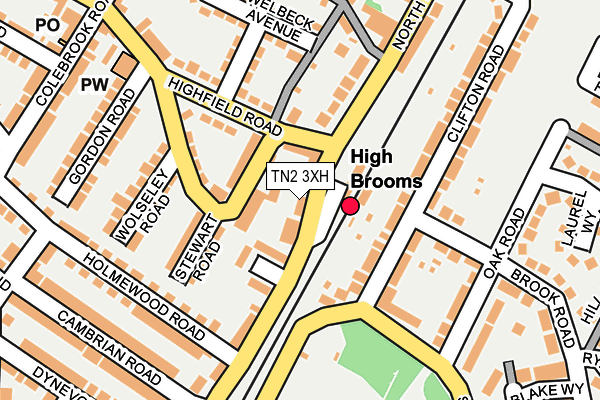 TN2 3XH map - OS OpenMap – Local (Ordnance Survey) TN2 3XH map - OS OpenMap – Local (Ordnance Survey)