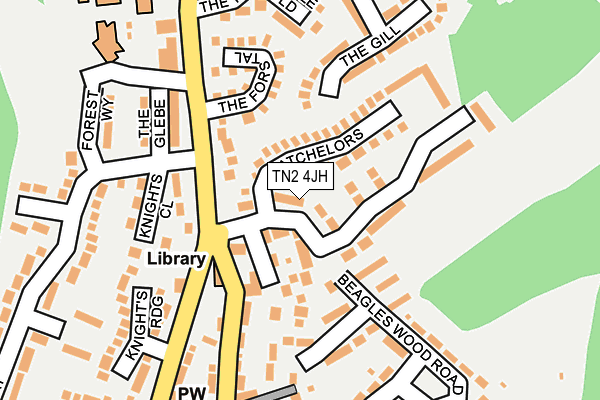 TN2 4JH map - OS OpenMap – Local (Ordnance Survey) TN2 4JH map - OS OpenMap – Local (Ordnance Survey)