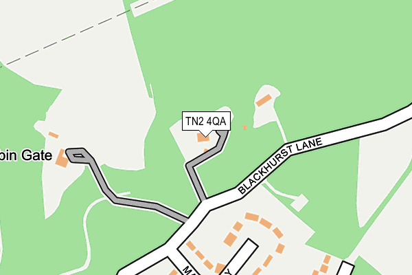TN2 4QA map - OS OpenMap – Local (Ordnance Survey) TN2 4QA map - OS OpenMap – Local (Ordnance Survey)