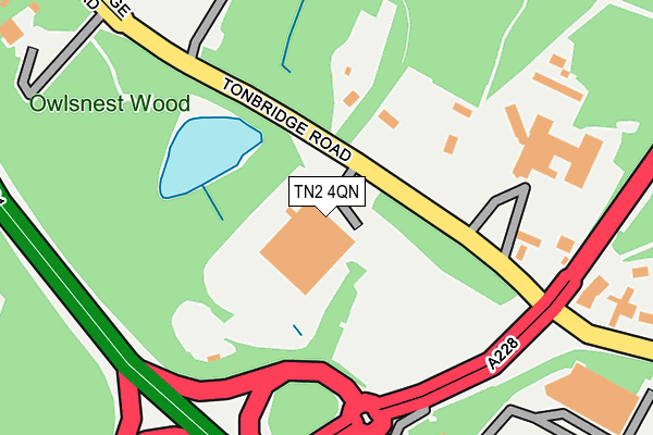 TN2 4QN map - OS OpenMap – Local (Ordnance Survey) TN2 4QN map - OS OpenMap – Local (Ordnance Survey)
