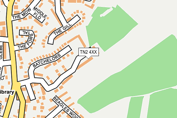 TN2 4XX map - OS OpenMap – Local (Ordnance Survey) TN2 4XX map - OS OpenMap – Local (Ordnance Survey)